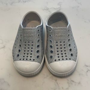 Kids size 6 Silver Natives